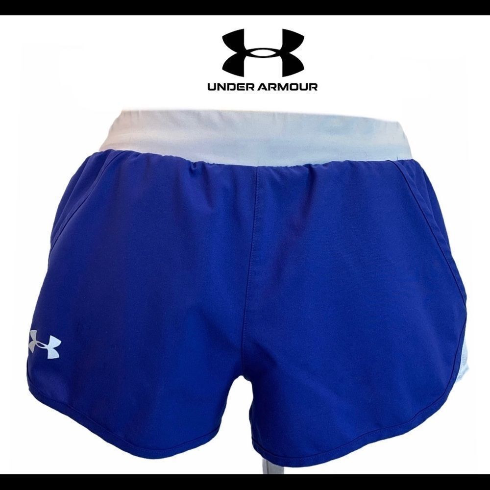 Under armour blue running shorts size medium